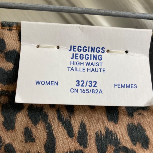 H&M & Denim in Leopard Jeggings sz 10 (32x32) - Picture 4 of 8